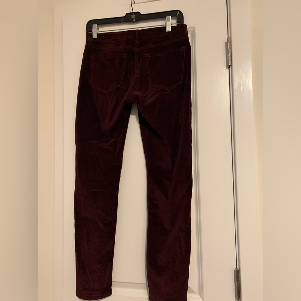 Banana Republic Burgundy velvet jeans